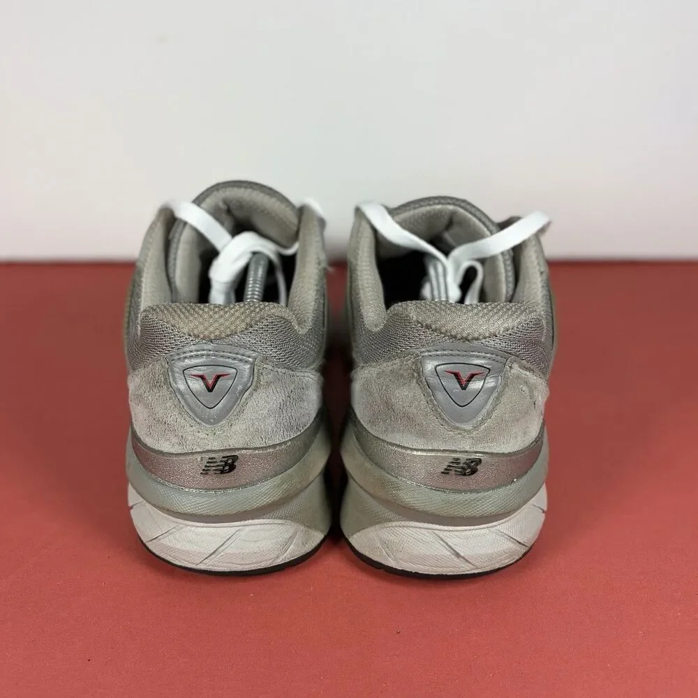New Balance 990V5 Gray White Mens Size 9 Shoe Made in USA Castlerock